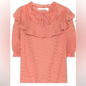 EUC See By Chloe Eyelet Blouse -size 40